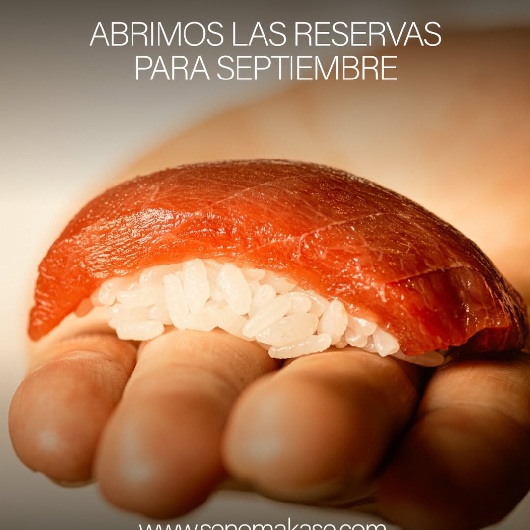 Abrimos las reservas en la web para el mes de septiembre.
¡Os esperamos!

Martes a sábado • día y noche
Lunes y domingo 
