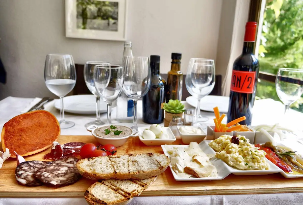 A charcuterie and tapas board at Ses Coves de Génova