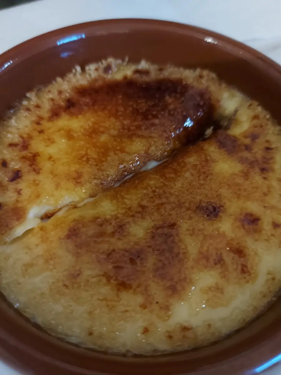 Crema catalana at Ses Coves de Génova