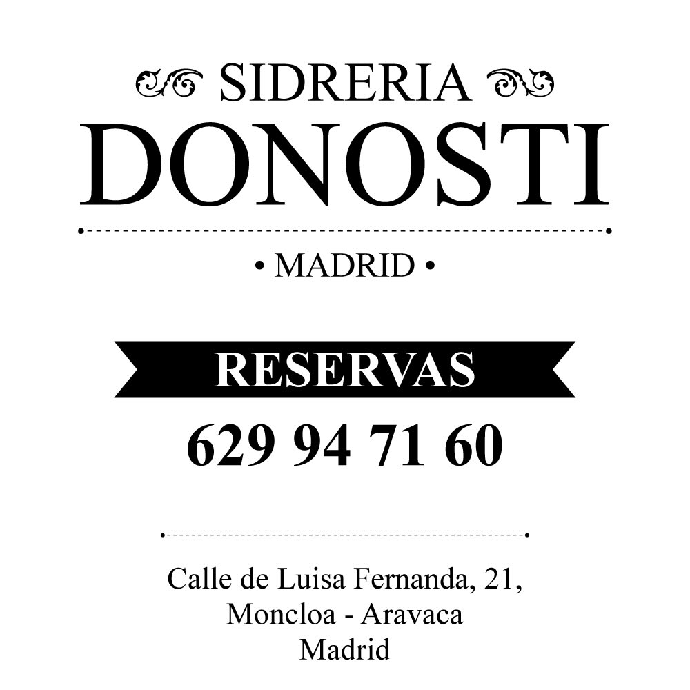 No olvides reservar para tu próxima visita!! Te esperamos en c/ Luisa Fernanda 21.
Reservas al 629 94 71 60
#sidreriadon