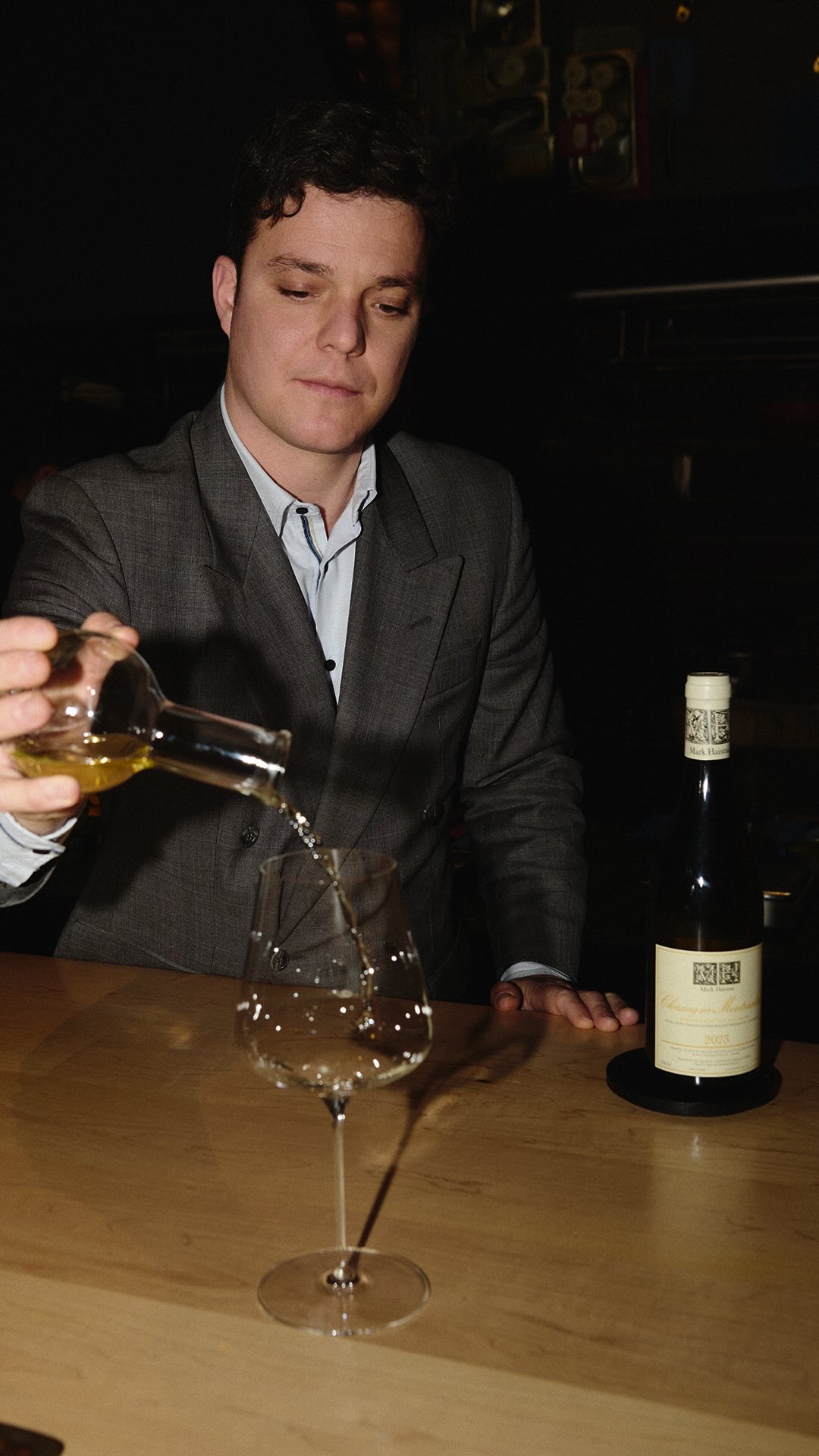 Luis Baselga, director de Smoked Room y codirector de vinos del Grupo Dani García, convierte el vino en una parte esenci