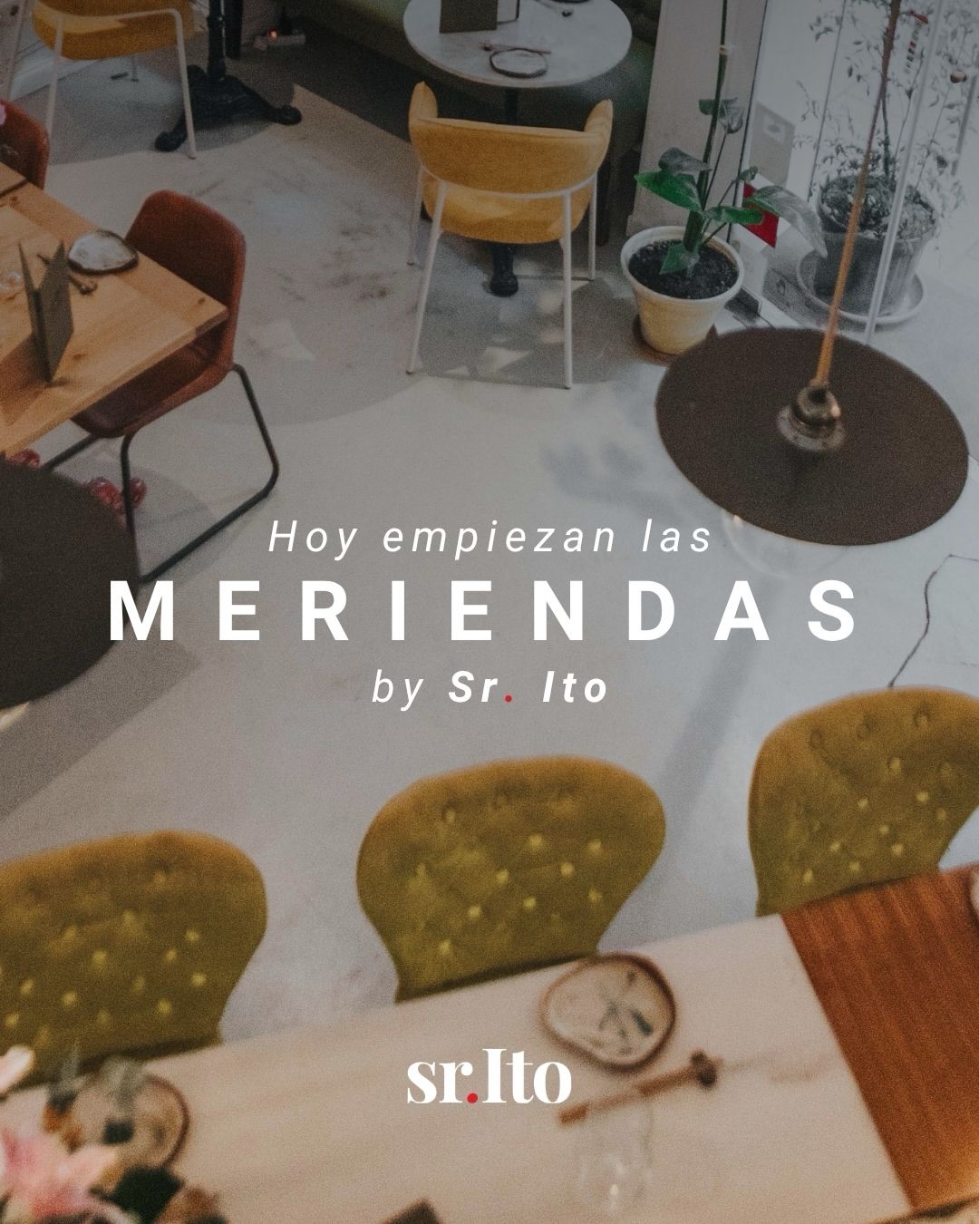 Desde hoy, las tardes son de Sr. Ito🍡

A partir de las 16:30 y hasta las 20:00 estrenamos las Meriendas by Sr. Ito.

Bro
