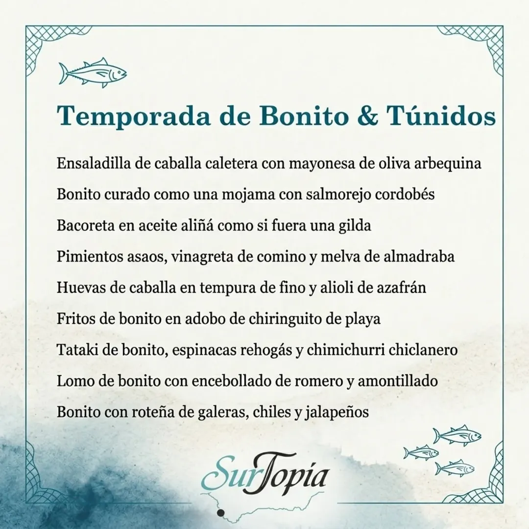 ¡Nueva temporada en Surtopía! 🌊🐟

Despedimos el Atún y damos la bienvenida al Bonito & Túnidos. Estrenamos una propuesta
