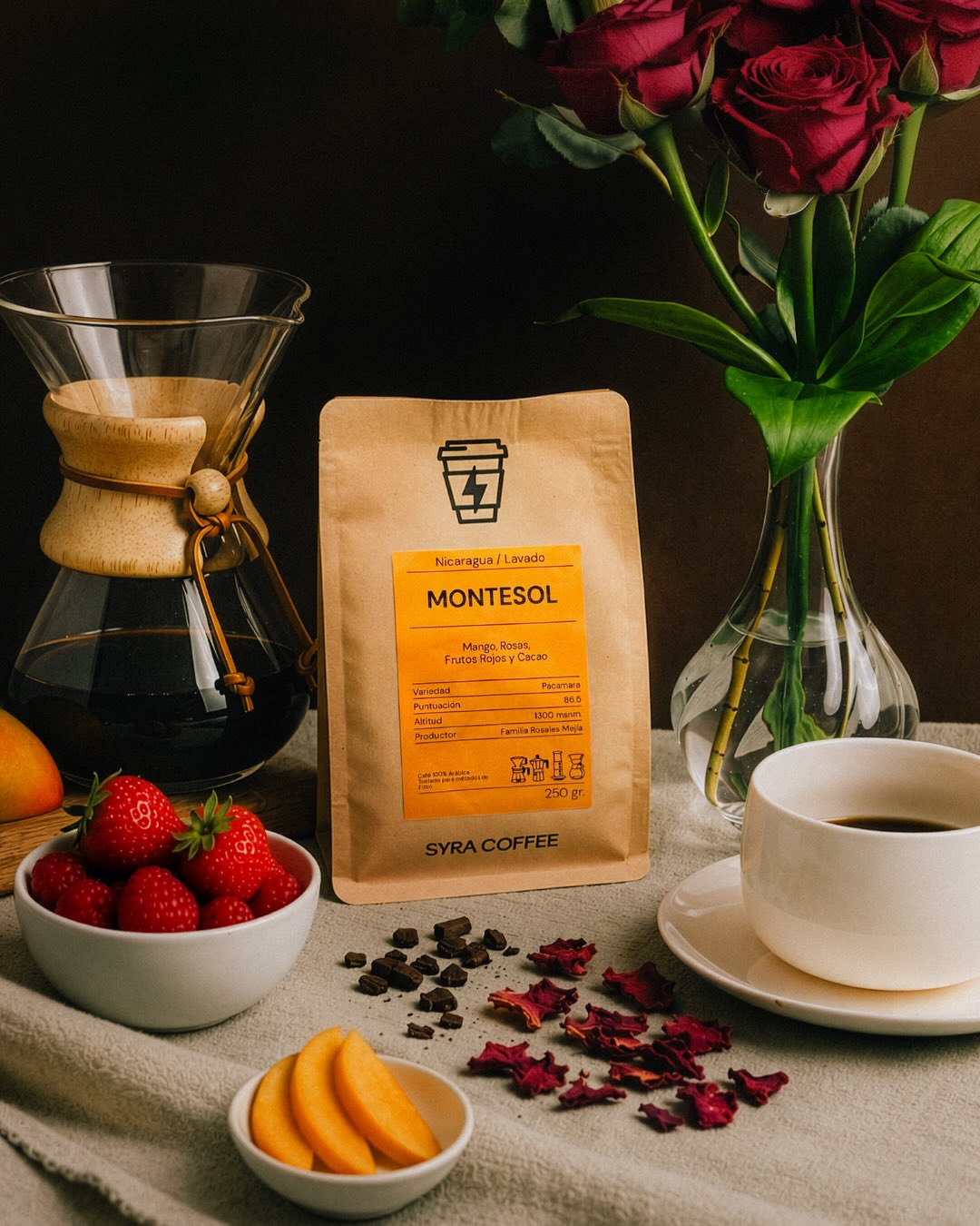 Montesol, Nicaragua 🇳🇮
.
Desde las montañas de Jinotega, en el norte de Nicaragua, a 1.300 msnm, este café crece en un e
