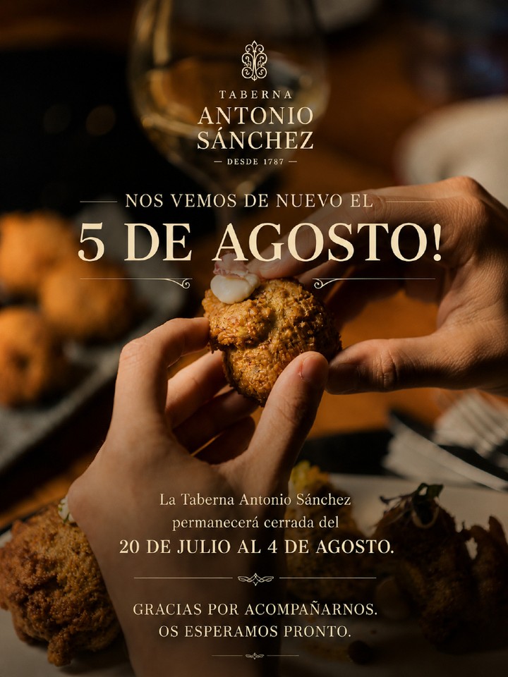 Nos tomamos unos días para descansar y volver con más ganas que nunca.

Nos volvemos a ver el 5 de agosto para seguir co