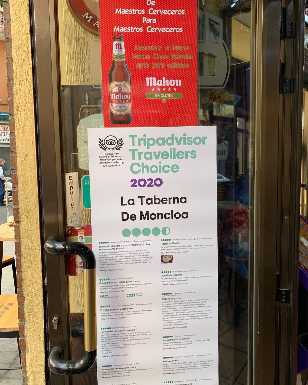 Certificado de excelencia tripadvisor!! Sin vosotros no sería posible!! Y sin el trabajo bien hecho!! Gracias!!