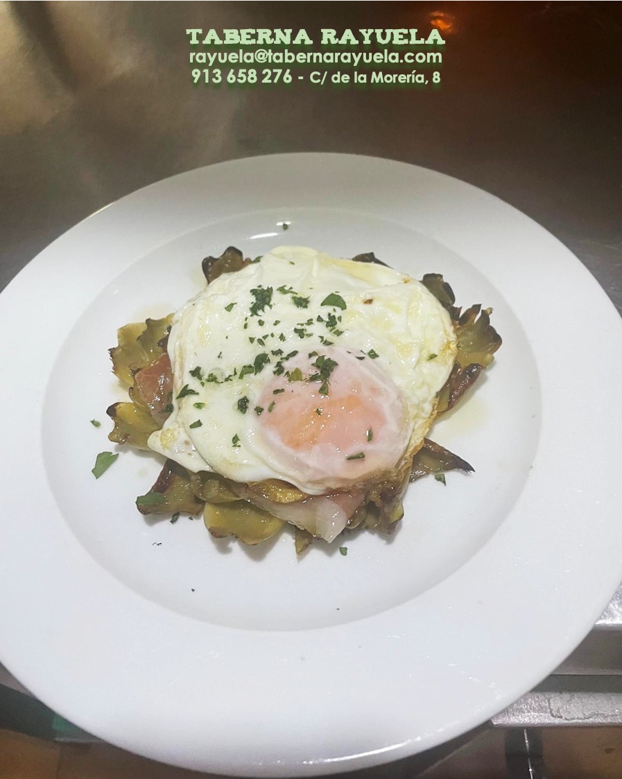 .
𝑨𝒍𝒄𝒂𝒄𝒉𝒐𝒇𝒂 𝒄𝒐𝒏 𝒉𝒖𝒆𝒗𝒐 𝒚 𝒋𝒂𝒎ó𝒏.
La foto no será muy buena, pero  os aseguramos que el plato es exquisito.
¿Lo habéis prob