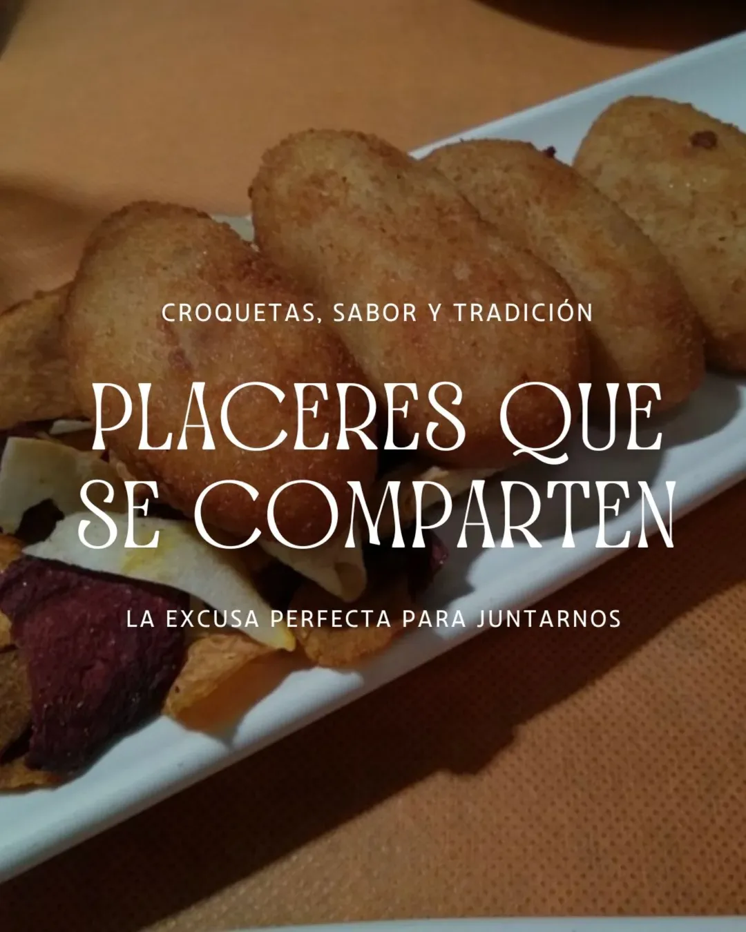 Hay cosas que unen… y una buena ración de croquetas es una de ellas.

Crujientes por fuera, cremosas por dentro y con es