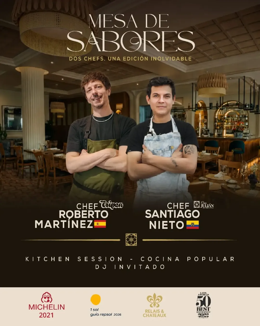 Mesa de Sabores presenta una nueva edición, única e irrepetible.
Con un Sol Repsol y un Bib Gourmand 2019/2021 de la Gu