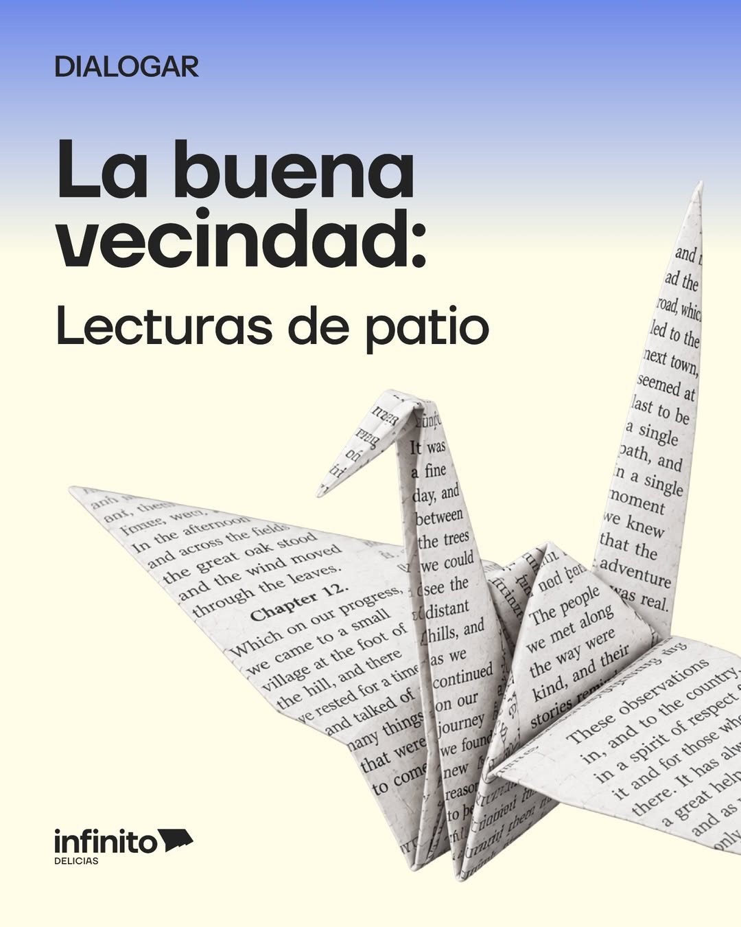 ¿Qué otras vidas pueden tener los libros? 📖
Llega “La buena vecindad: lecturas de patio”, un nuevo programa de Infinito
