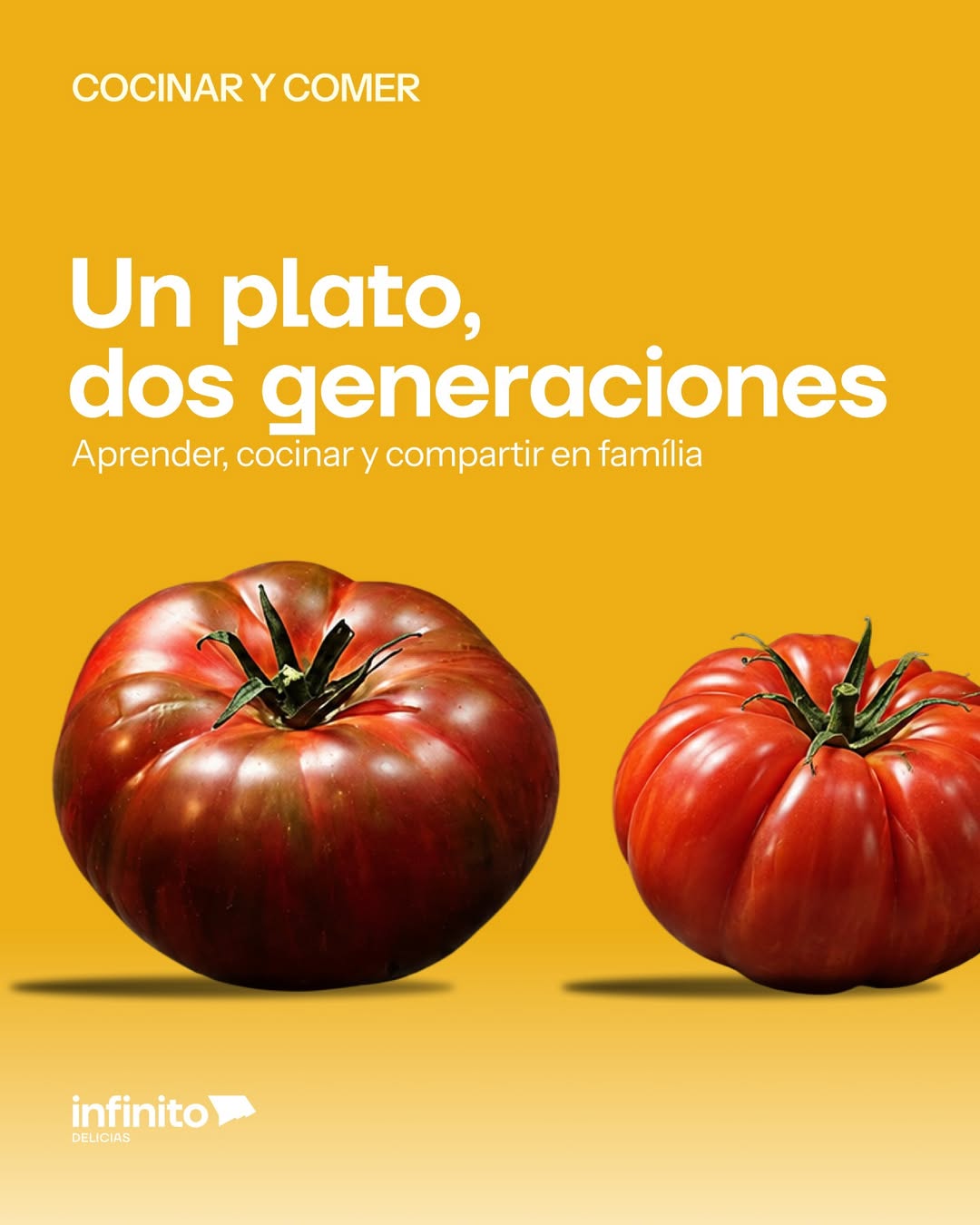 ¿Y si cocinar se convierte en un plan para toda la familia?
«Un plato, dos generaciones» es una serie de talleres para