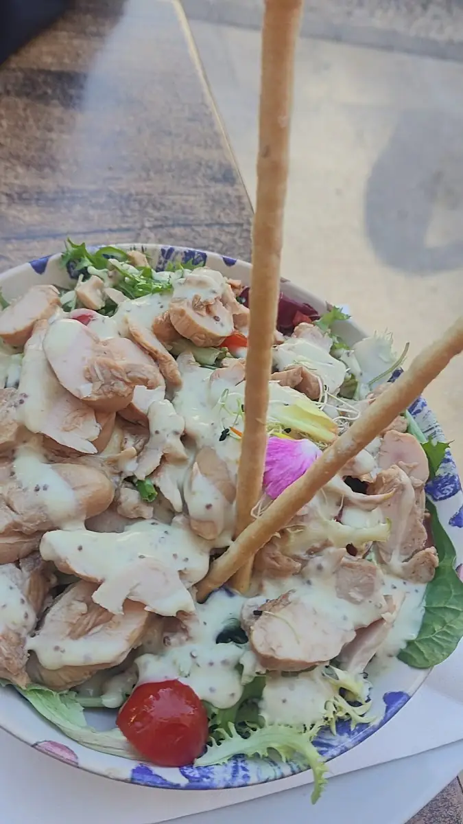 A chicken salad at Vila Cinc