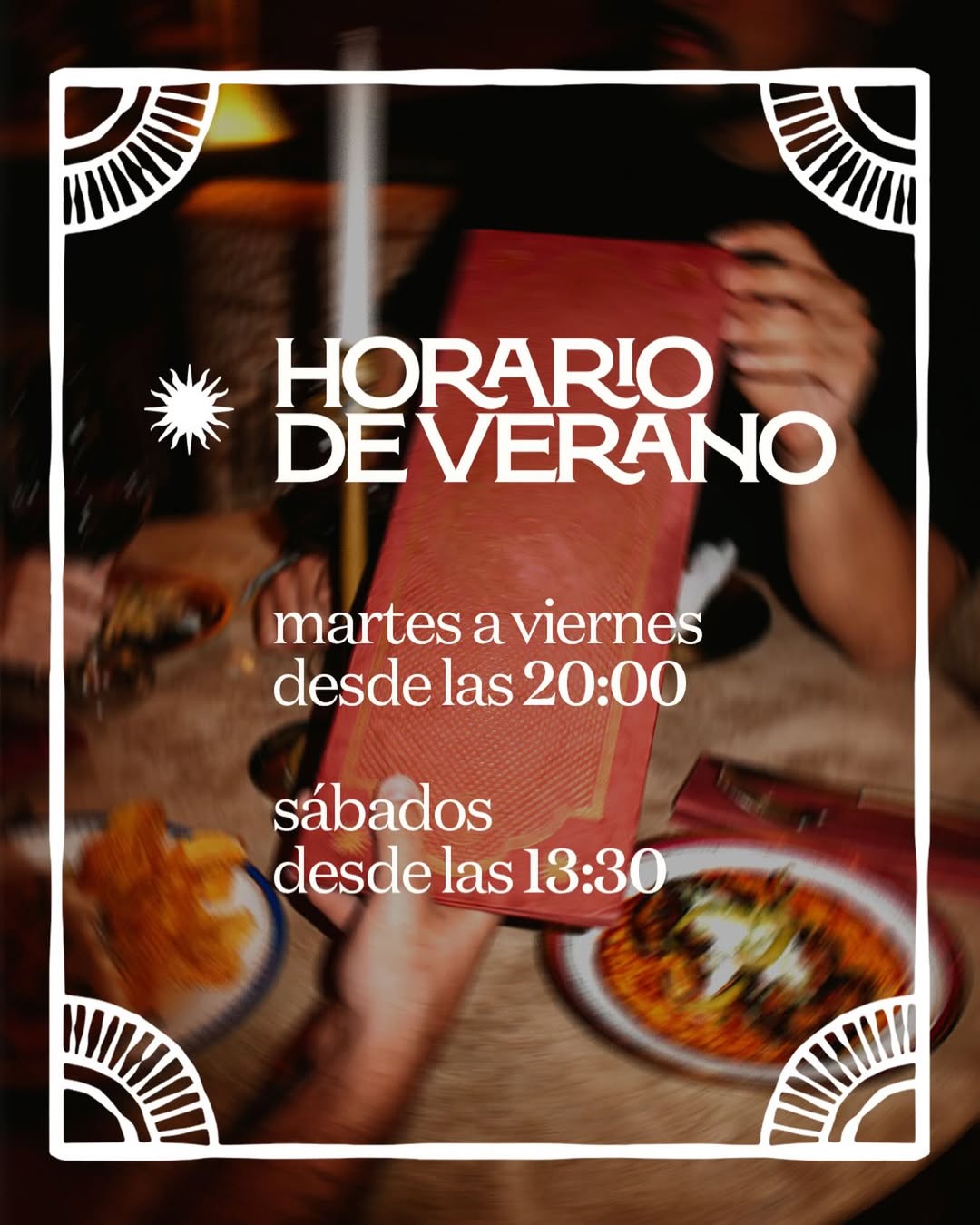 En verano contigo 🫶🏻

De martes a viernes desde las 20:00 en Plaza de las Salesas, 8. 
Y sábados desde las 13:30. 

#zin